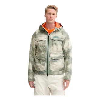 Napapijri Jassen, Heren, Veelkleurig, L, Leer, A-Rivalto AOP Jacket