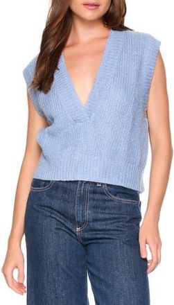 Susana Monaco V-Neck Sweater Vest in Mediterranean at Nordstrom Rack, Size X-Large