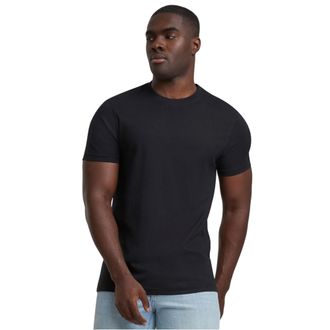 Urban Classics Heren Basic T-shirt (Set van 3) (Zwart/Wit/Grijs)