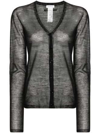 Acne Studios Doorzichtig vest - Zwart