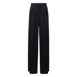 Max Mara Dames, Broeken, Blauw, Maat: XS Wol