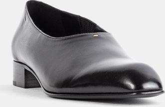 Khaite Womens Mocassins Colt Slip On Loafer En Cuir Noir Black Loafers
