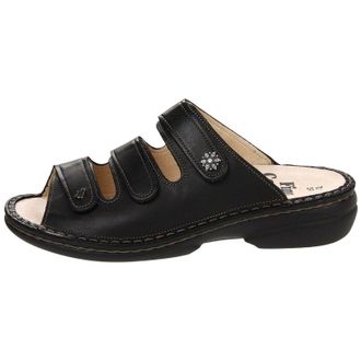 Finn Comfort Menorca Leather Womens Sandals - Black - Size:UK 7