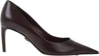 Dolce & Gabbana Maroon Slip On Pumps