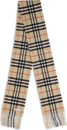 Burberry Mens Beige Cashmere Scarf
