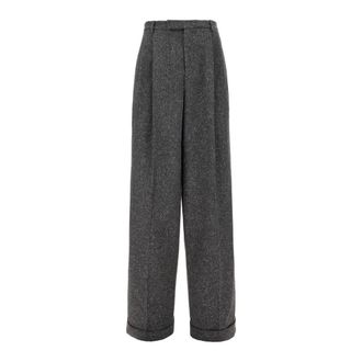 Valentino Garavani Heren, Broeken, Grijs, Maat: 5XL