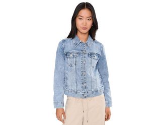 Liverpool L.A. Classic Jean Jacket Womens Clothing Lake Elsinore : XL, Polyester/Lyocell/Elastane