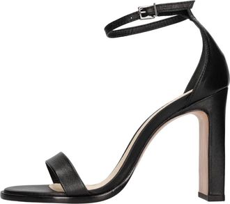 Schutz Leren Sandalen - Dames - Sandalen met hakken - Zwart - 40 EU - Leer - Schoenen