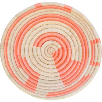 Indego Africa Mini Plateau Basket Orange in Hand-Dyed Sunflower Motif at Nordstrom