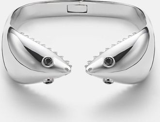 Yvonne L&eacute;on Yvonne L&eacute;on Pulsera Requin de oro blanco de 9 ct (375/1000) con diamantes