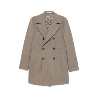 Tagliatore C-Stephan Coat - Heren - Mantel - Bruin - M - Wol - Jassen