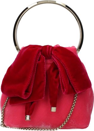 Jimmy Choo London Pink Velvet Womens Handbag