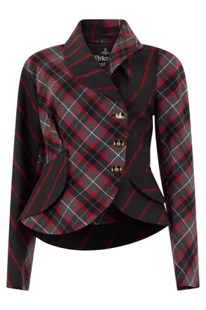 Vivienne Westwood Tartan Virgin Wool Blazer - Red