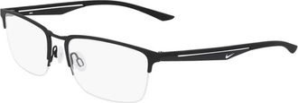Nike 4313 N 001 Optisch Montuur - Heren - Brillen - Zwart - 52 MM - Satijn - Accessoires