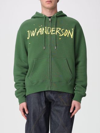 J.W.Anderson Felpa in cotone con cappuccio e logo Jw Anderson