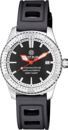 Deep Blue Ocean Master 500 Automatic Black Dial Mens 40 mm Watch OM500BLKORGINNR