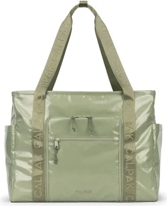 Calpak Terra 35L Water Resistant Zip Tote in Juniper at Nordstrom
