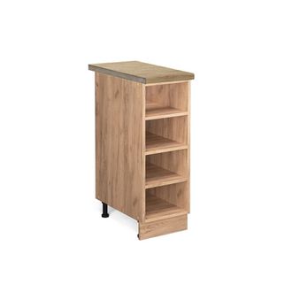 Vicco Estante De Cocina Fame-line, Roble Dorado, 30 Cm, Et Roble