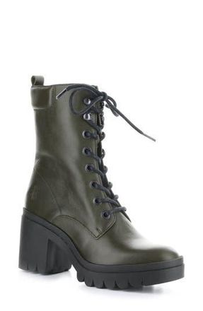 FLY London Tiel Combat Boot in 012 Military Dublin at Nordstrom Rack, Size 8-8.5Us / 39Eu