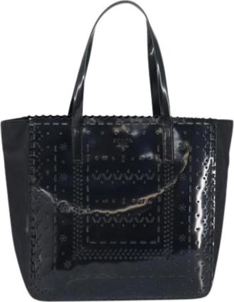 Prada Pre-owned Vintage Tote - Dames - Vintage Shopper - Zwart - ONE Size - Leer - Vintage