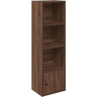 vidaXL Estanter&iacute;a De Madera De Ingenier&iacute;a Marr&oacute;n Roble 31x24x102 Cm Vidaxl
