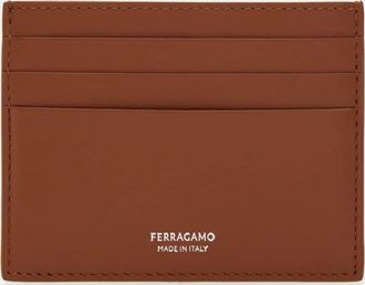 Ferragamo Uomo Porta carte di credito Marrone