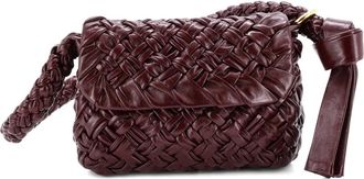 Bottega Veneta Kalimero Citta Intrecciato Plisse leren schoudertas - Rood