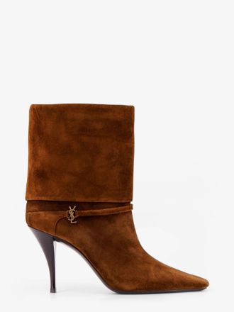 Saint Laurent Stivali Vicky 90 in suede - SAINT LAURENT - gender_Woman