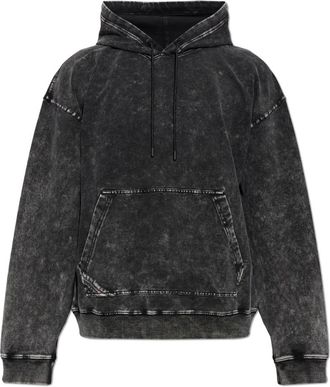 Diesel S-Boxt-Hood-Tuk Katoenen Hoodie - Heren - Hoodies - Zwart - M - Katoen - Hoodies & sweatvesten