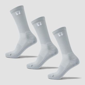 MyProtein Calcetines de running de MP (paquete de 3) - Cromo - UK 2-5