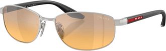 Prada Psb 53S Zonnebril - unisex - Zonnebrillen - Grijs - 58 MM - Nylon - Accessoires