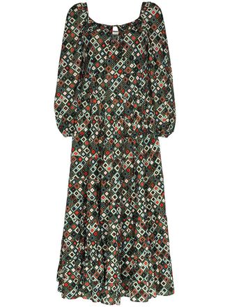 Rixo Marie printed maxi dress - Green
