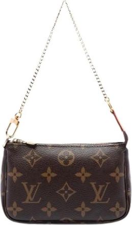 Louis Vuitton Pre-owned Mini Pochette Accessoires - Dames - Vintage Mini Tas - Bruin - ONE Size - Vintage