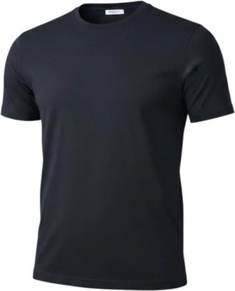 Jacob Cohen Tops, Heren, Blauw, M, Wol, T-shirts