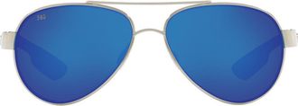 Costa Loreto 56mm Polarized Aviator Sunglasses in Light Grey at Nordstrom