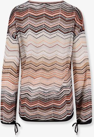 Missoni Womens Multicolor Viscose And Metallic Fiber Sweater