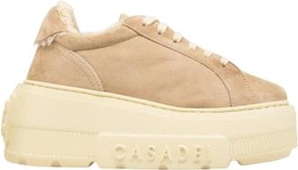 Casadei Nexus Alpsenales Sneaker - Dames - Sneakers - Beige - 38 EU - Leer - Schoenen