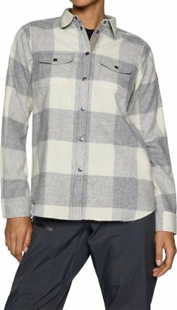 Fj&auml;llr&auml;ven Canada Long-Sleeved Shirt In Fog-Chalk White