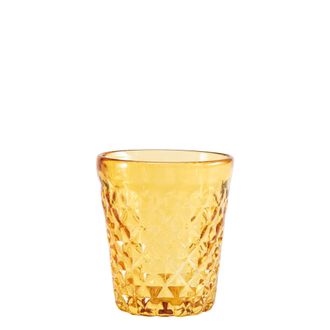 Zafferano Zafferano Bicchieri Tumbler Serie Balloton In Vetro Soffiato A Bocca Colore Ambra - Confezione Da 6 Pezzi Artigianali Per La Tavola Elegante