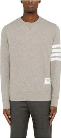 Thom Browne Klassiek Loopback 4-Bar Sweatshirt - Heren - Sweatshirts - Grijs - M - Katoen - Hoodies & sweatvesten