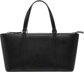 Burberry Tweedehands leren handtassen - Dames - Vintage Handtas - Zwart - ONE Size - Vintage