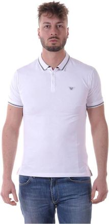 Armani Jeans Polo Shirts - Heren - Polos - Wit - S - Katoen - Tops
