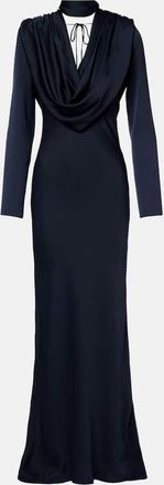 Rotate Scarf-detail draped gown