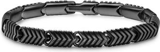 David Yurman Bracciale con motivo chevron - MBB BLACK