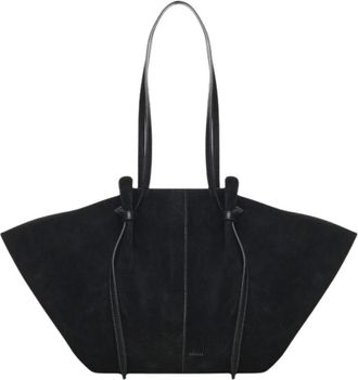 Yuzefi Large Mochi - Dames - Shoppers - Zwart - ONE Size - Leer - Tassen