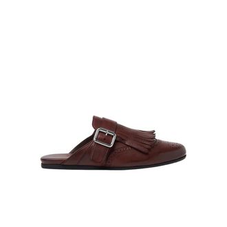 Scarosso Gemma Mule - Dames - Slip ons - Bruin - 38 EU - Leer - Schoenen