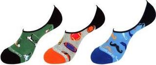 Unsimply Stitched Assorted 3-Pack No Show Socks in Blue Green at Nordstrom Rack