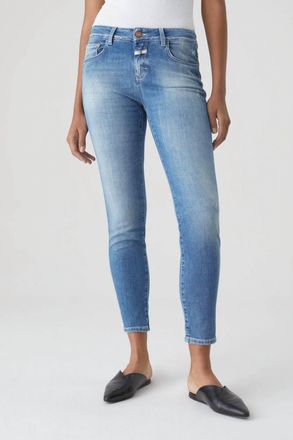 Closed Baker Skinny Jeans In Mid Blue