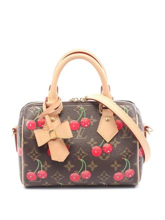Louis Vuitton 2010-2025 Takashi Murakami Monogram Cherry Speedy Bandouliere 20 satchel - Bruin