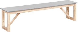 Beliani Banco de jard&iacute;n 180 cm Cemento Gris